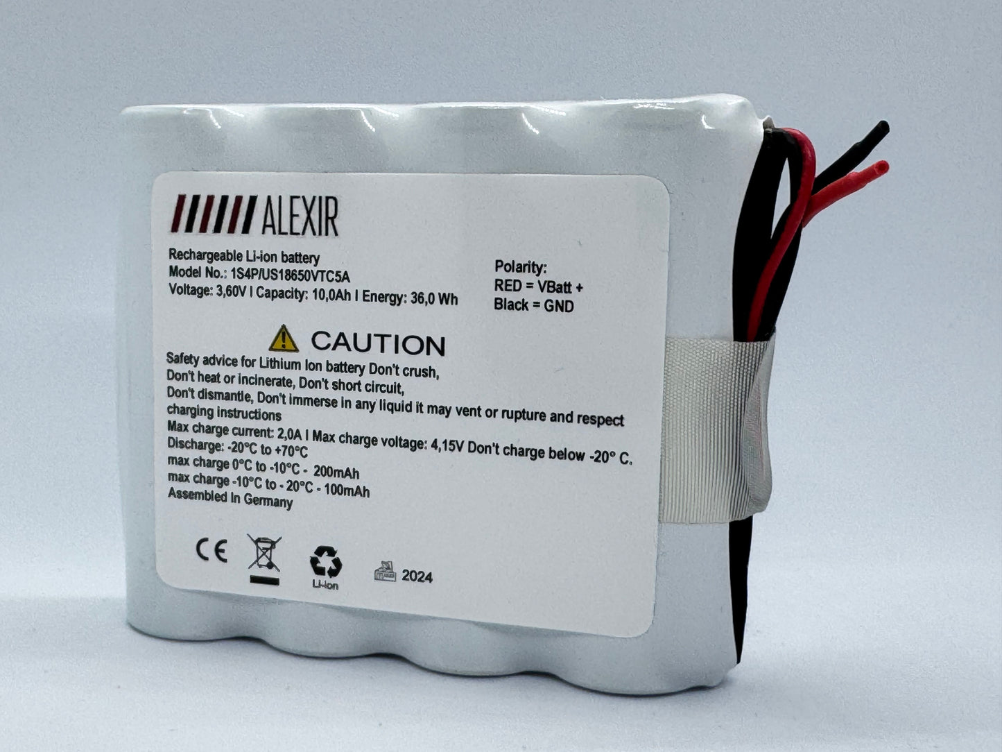 Li-Ion Akku / 1S4P / 3.6V-3.7V / 10Ah / 10000mAh, 4-Zellen SONY MURATA / Universell